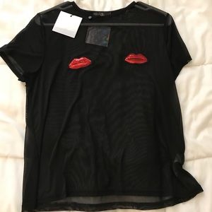 Brand New Misguided Sheer Shirt